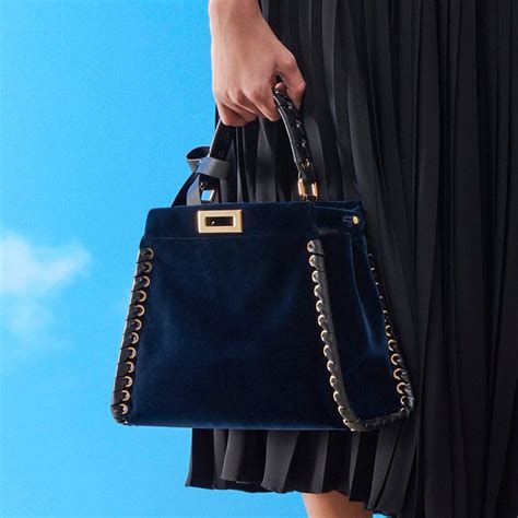 blue fendi peekaboo|fendi peekaboo blue velvet.